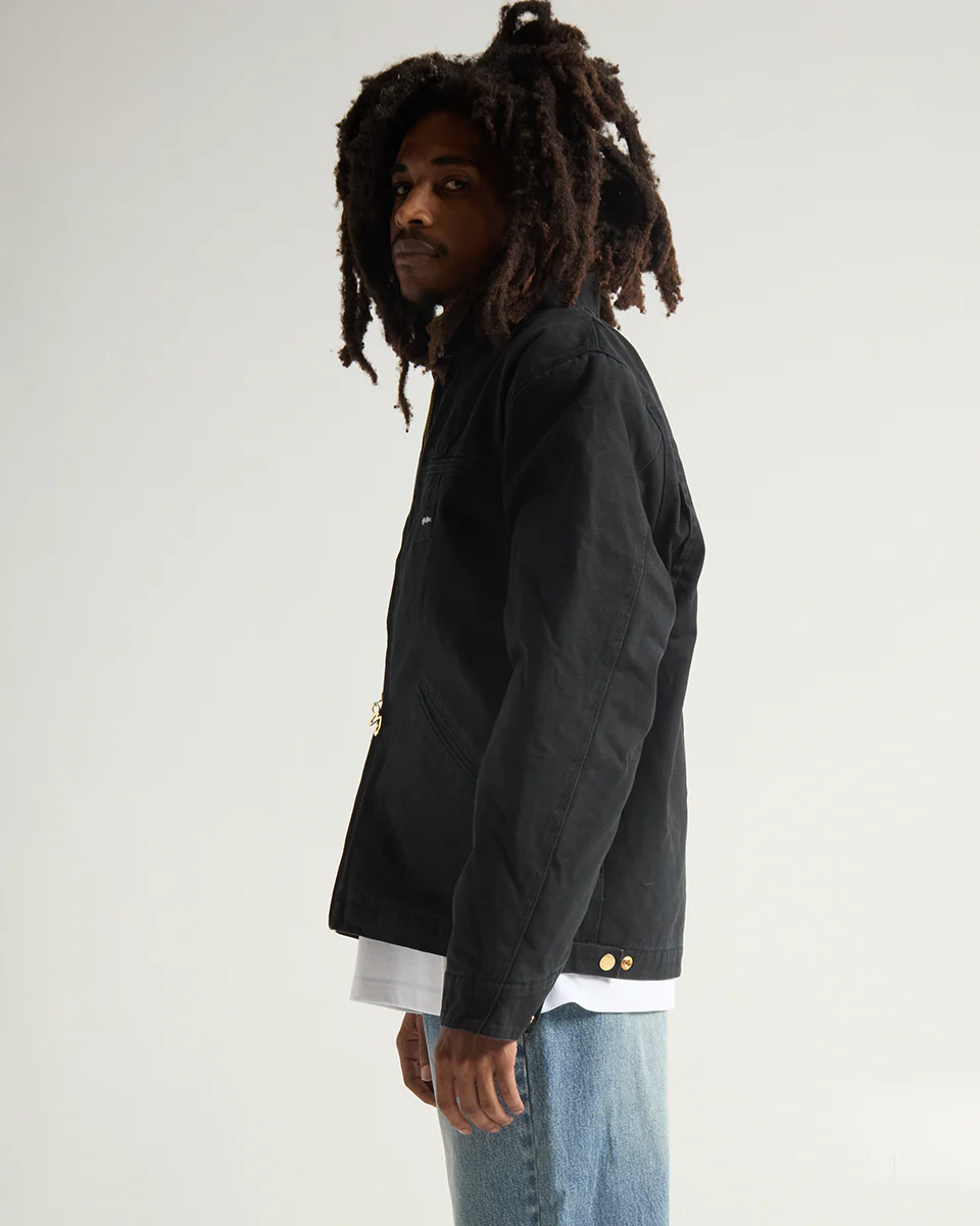 Aged Canvas Work Jacket - Image 3