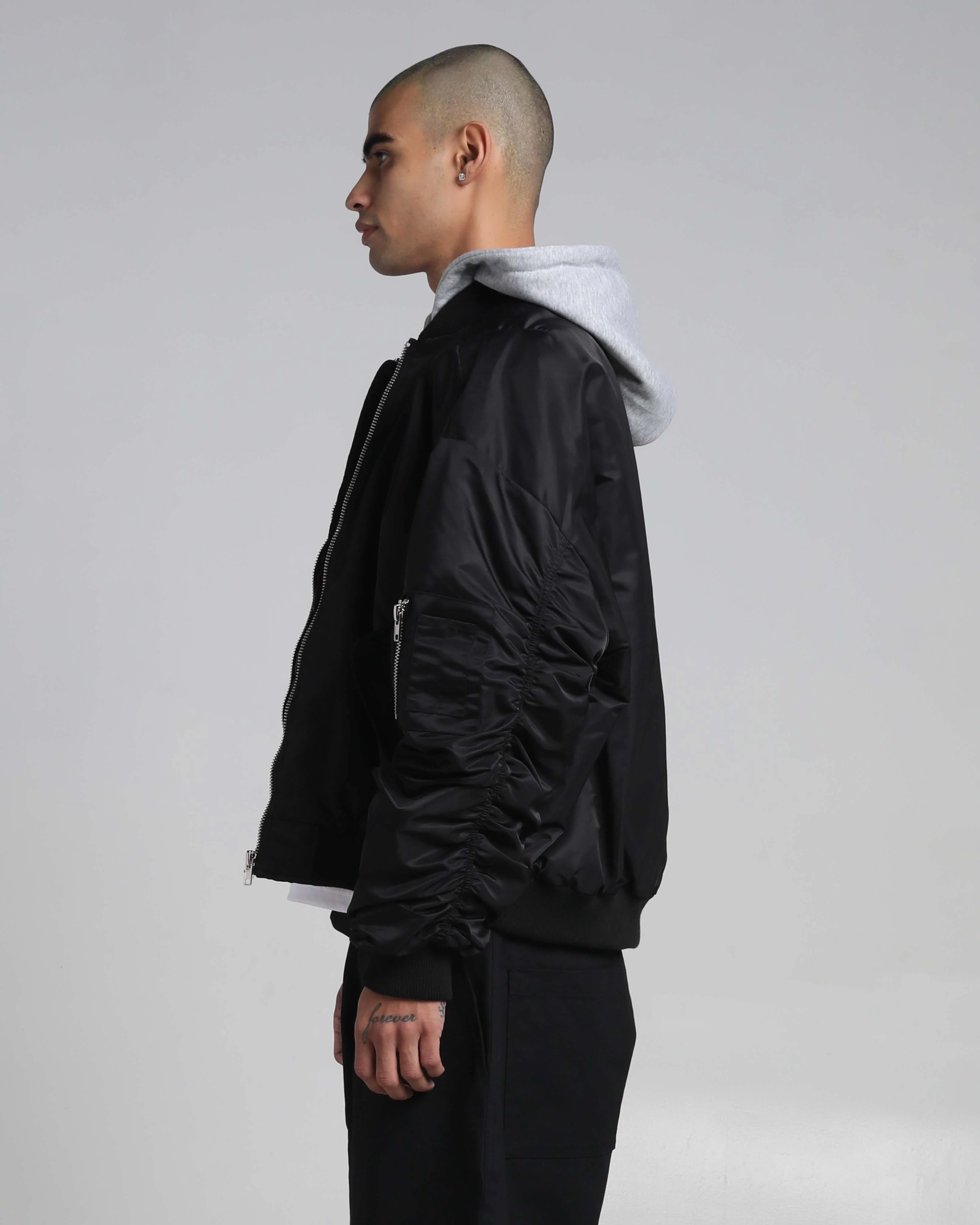 Drop Shoulder Bomber Jacket - Image 4
