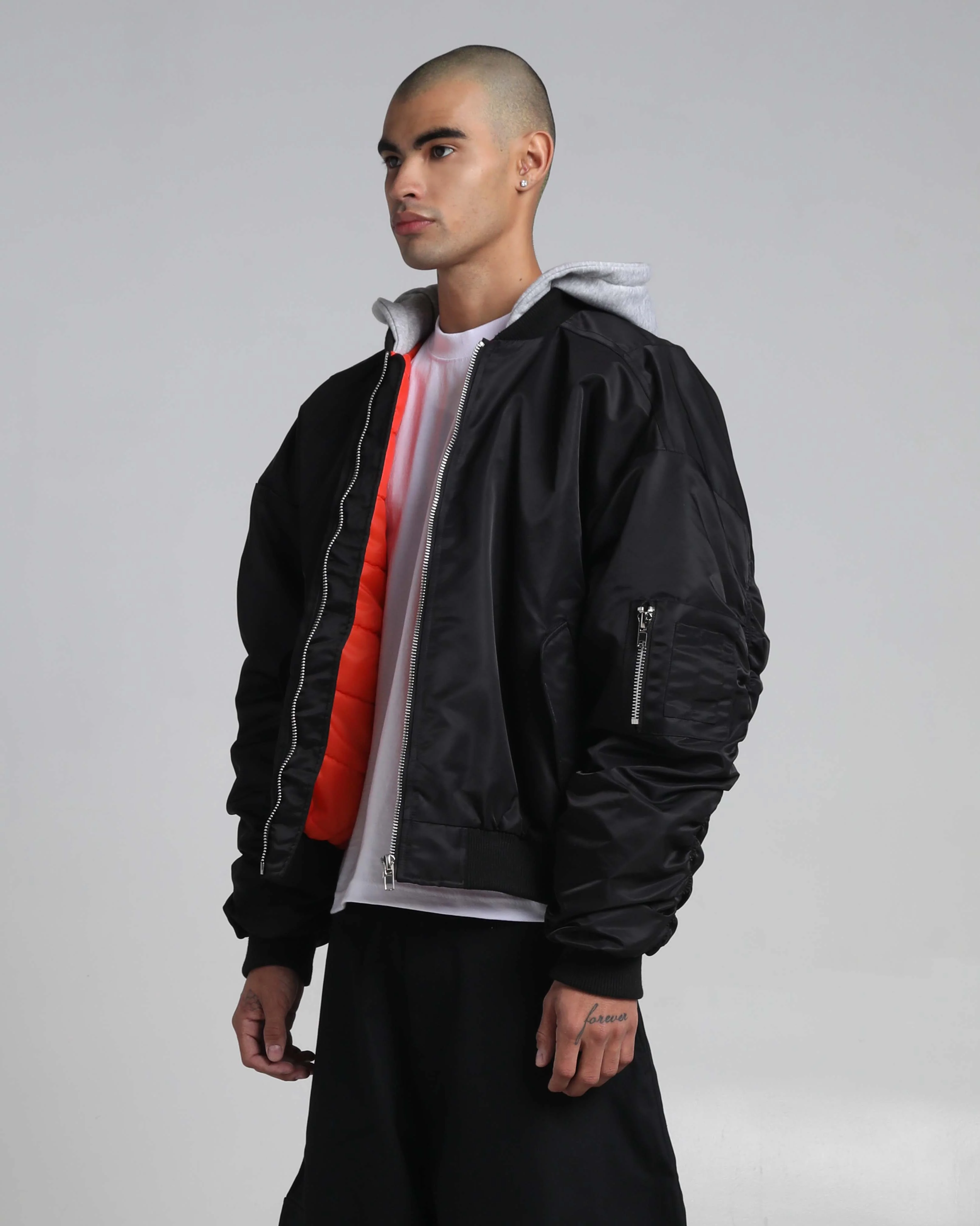Drop Shoulder Bomber Jacket - Image 5