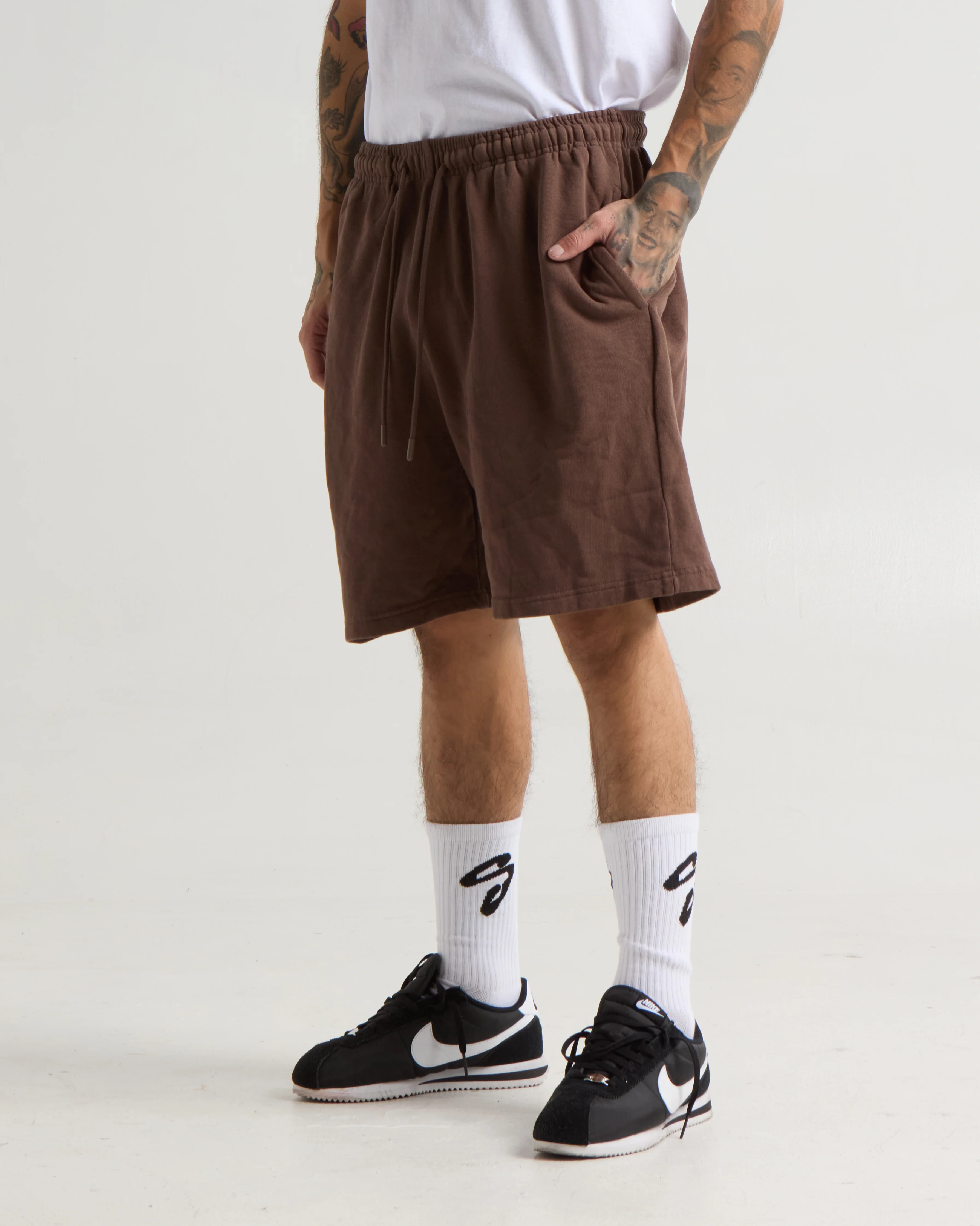 Garment Dye Fleece Mens Shorts - Image 12