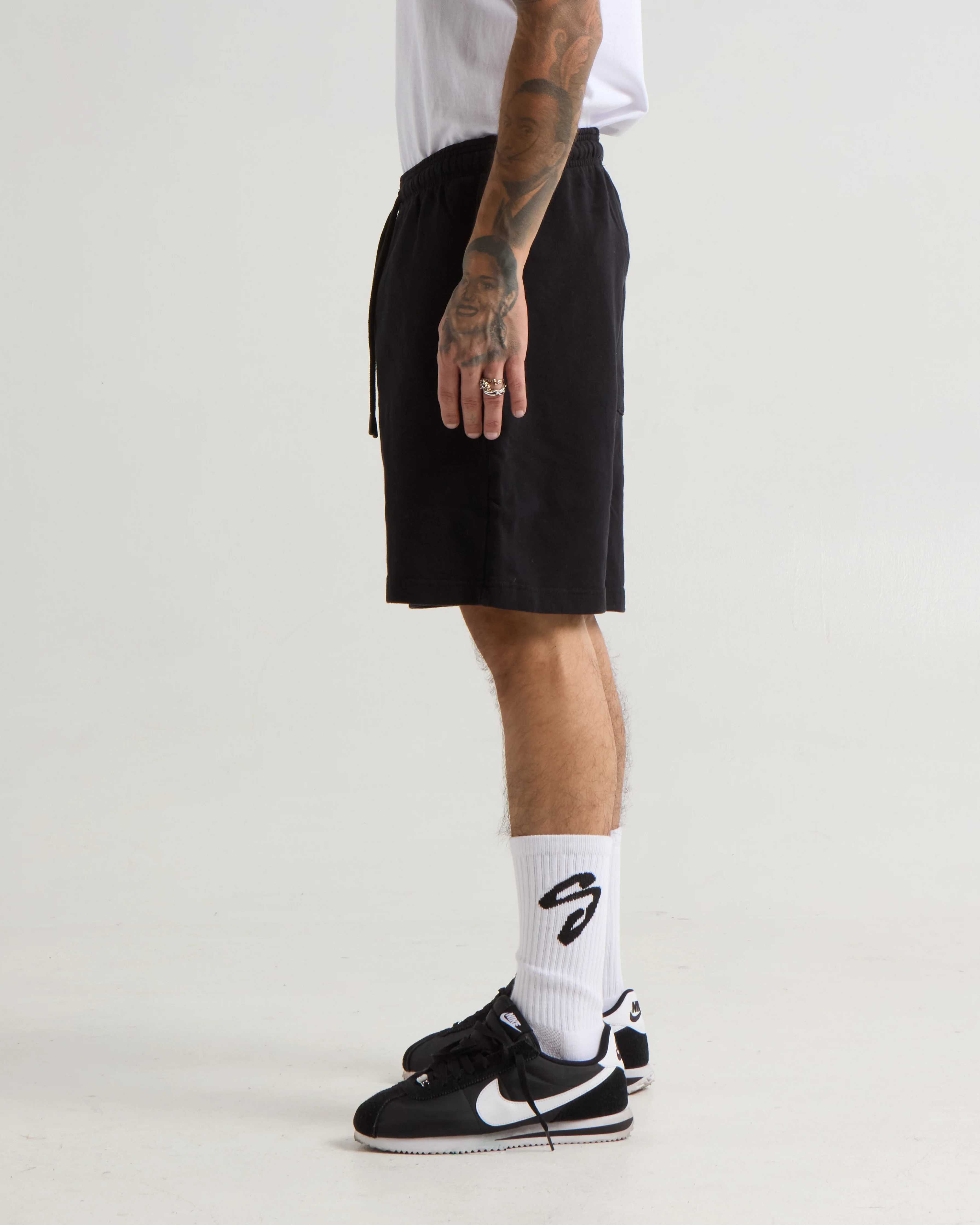 Garment Dye Fleece Mens Shorts - Image 3