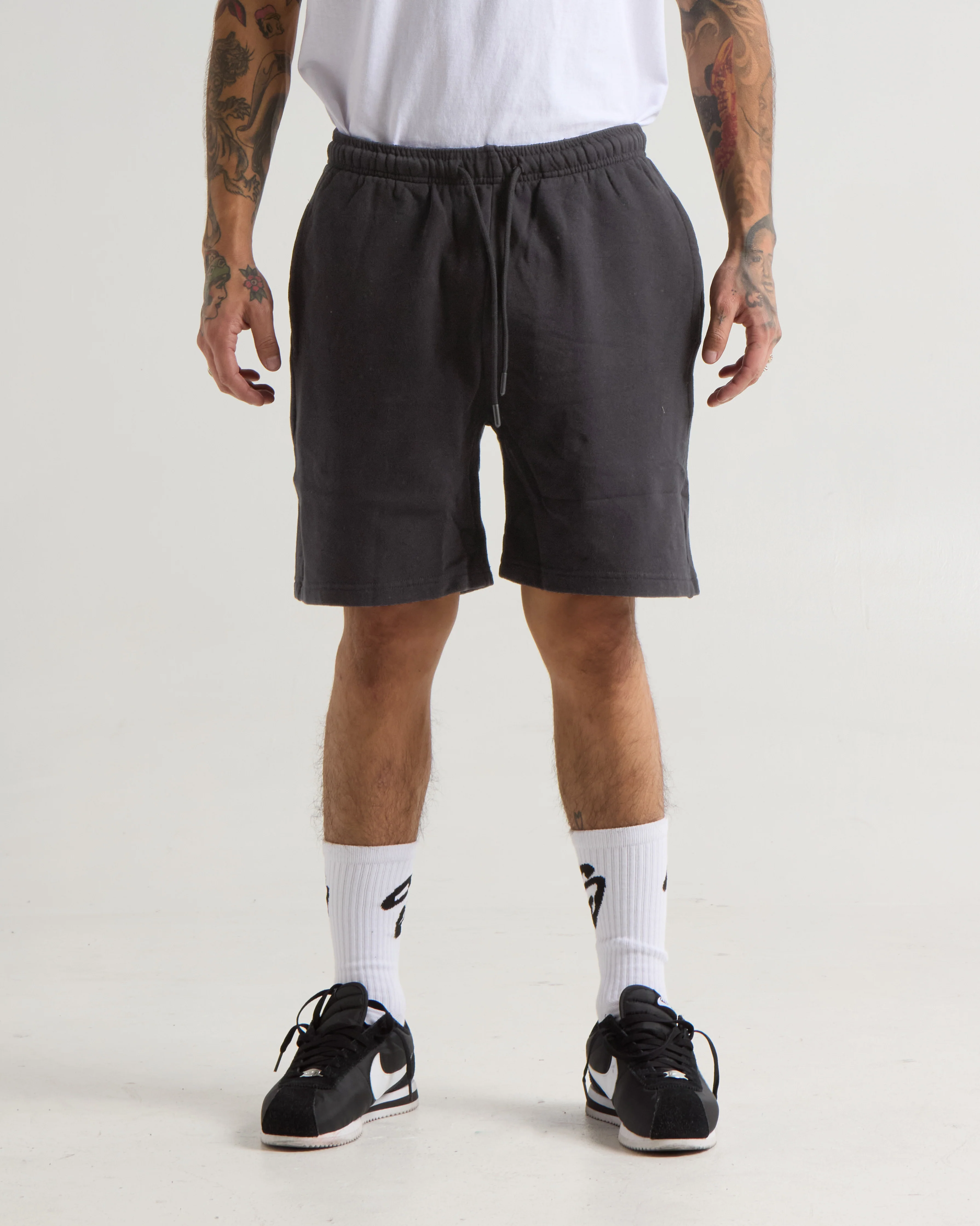 Garment Dye Fleece Mens Shorts - Image 5