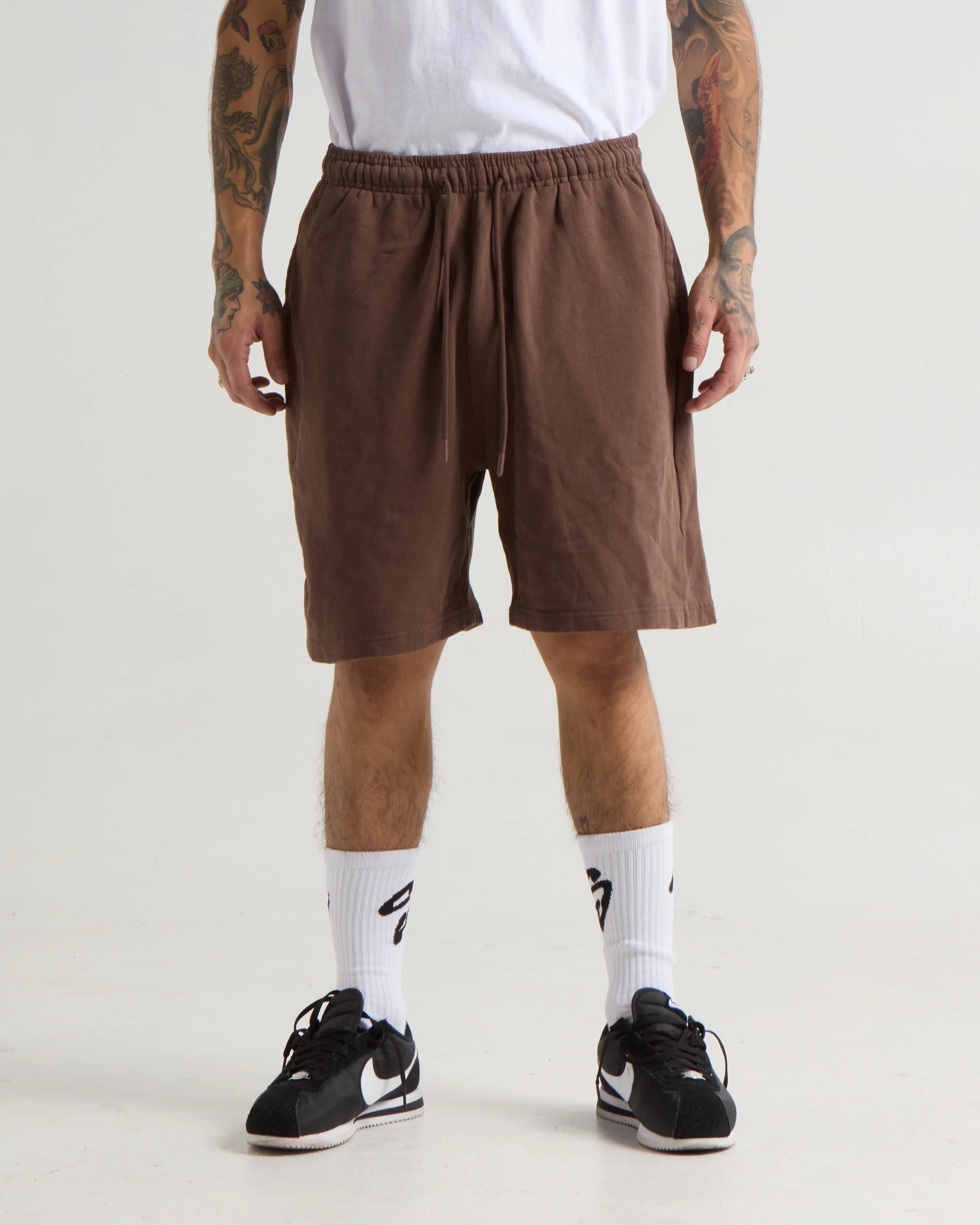 Garment Dye Fleece Mens Shorts - Image 9