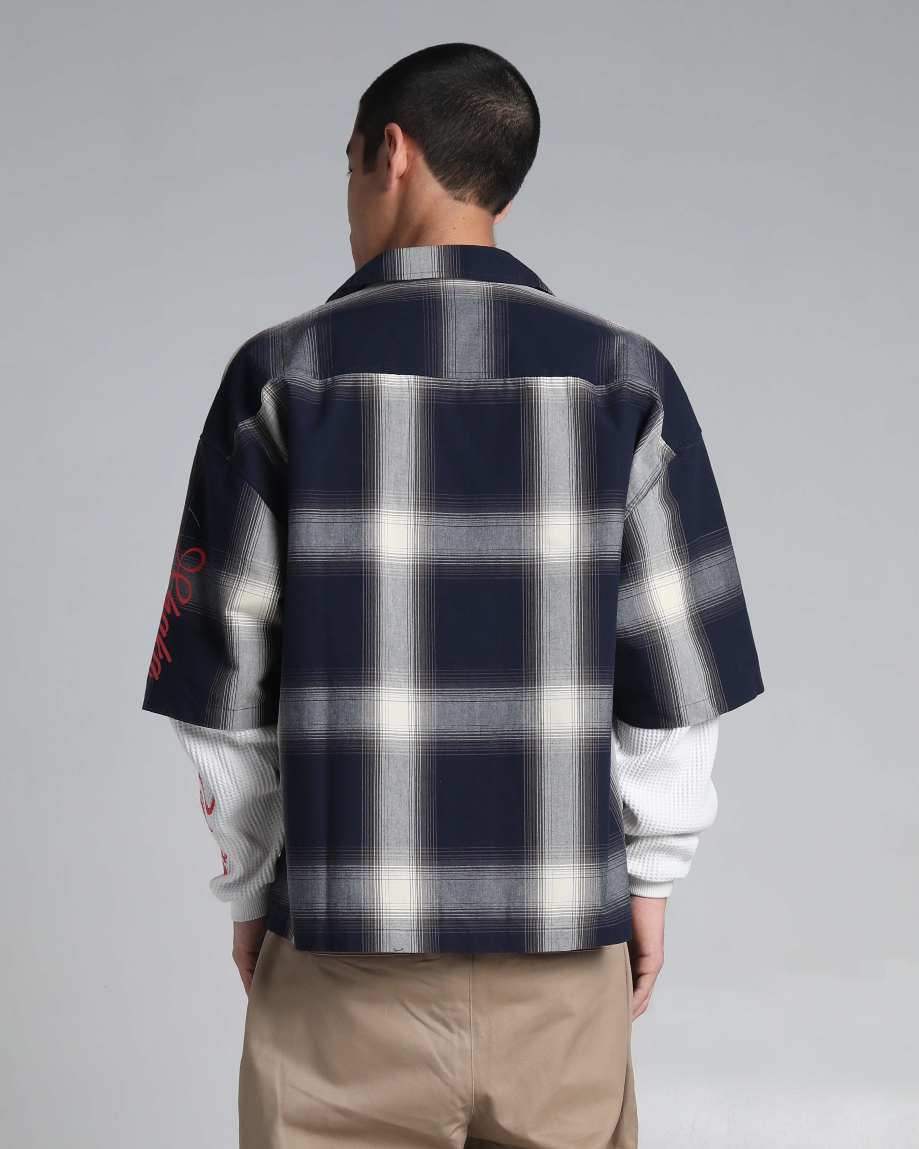 Layered Plaid Short Sleeve - Image 3