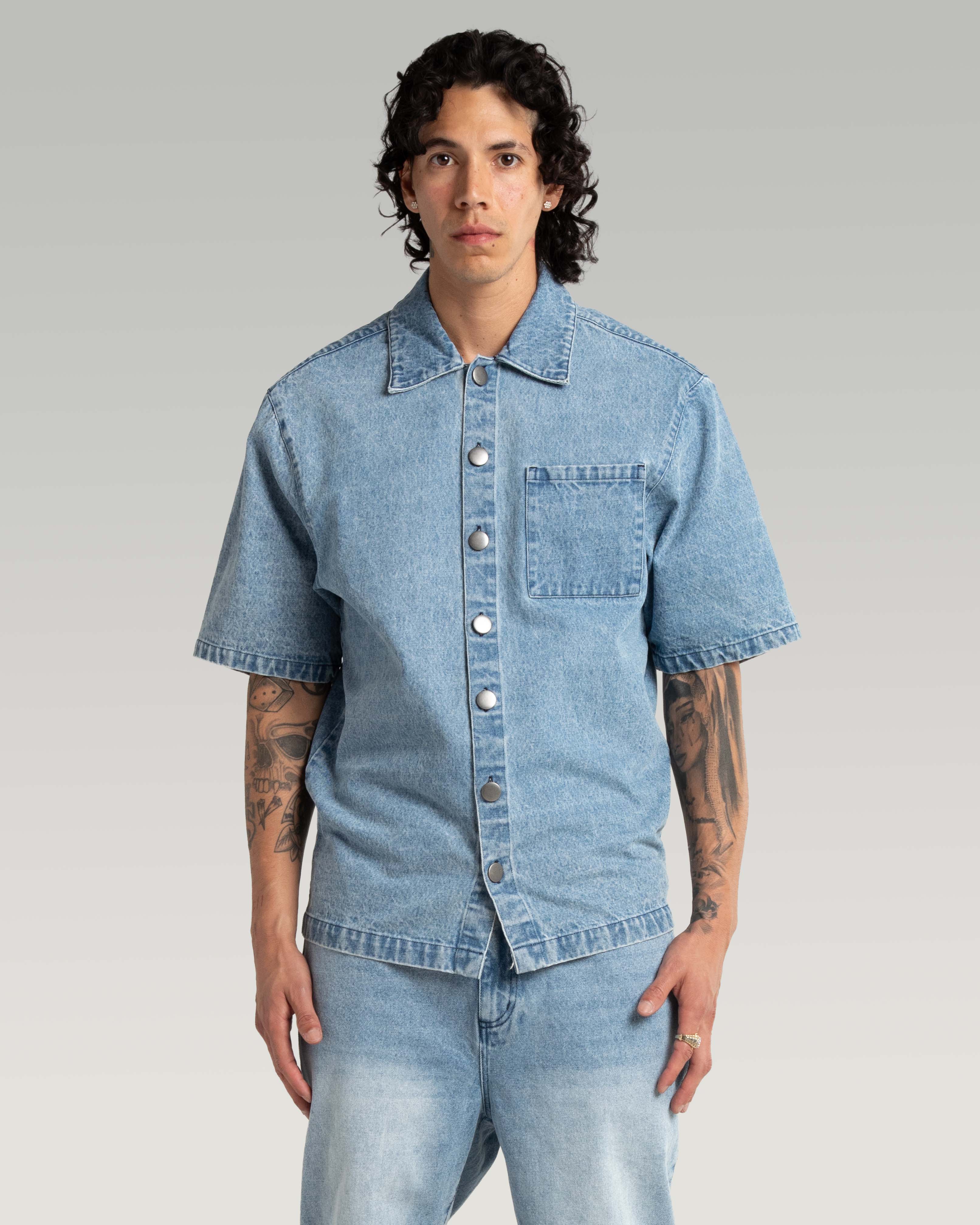 Squabble Denim Work Shirt - Image 2