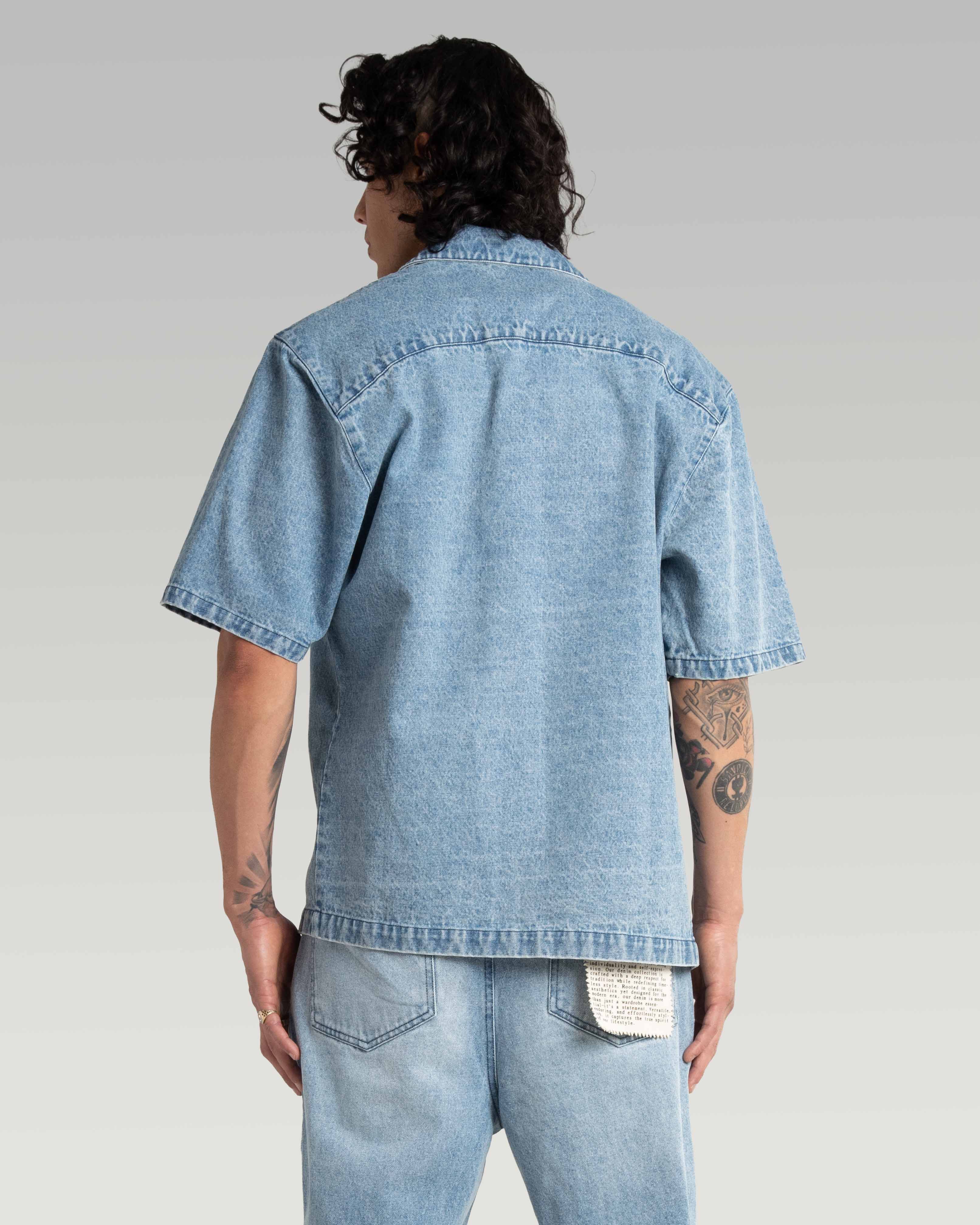 Squabble Denim Work Shirt - Image 3